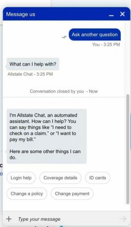 Allstate Insurance Review Assistant Chat