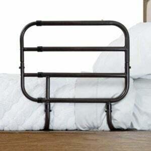Geriausi lovos turėklai senjorams: „Able Life Bedside Extend-A-Rail“.
