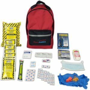 A legjobb földrengés -készlet lehetőségek: Kész amerikai 70180 vészhelyzeti készlet 1 személyes hátizsák