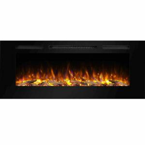 सर्वश्रेष्ठ इलेक्ट्रिक वॉल हीटर विकल्प: PuraFlame Alice 50 Inches Recessed Electric Fireplace