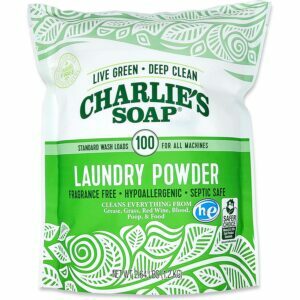 Det beste vaskemiddel for hardt vann: Charlie's Soap Klesvaskpulver uten parfyme