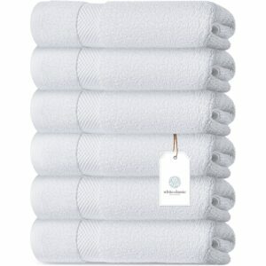 सबसे अच्छा हाथ तौलिए विकल्प: सफेद क्लासिक लक्ज़री होटल संग्रह हाथ तौलिए