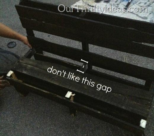 DIY Pallet Bench - Βήμα 4