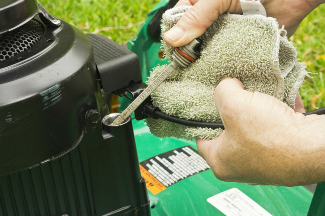 잔디 깎는 기계를 위한 최고의 오일 유형, 해결!