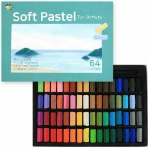 De bästa alternativen för mjuka pasteller: HASHI Non Toxic Soft Pastels Set (64 färger)