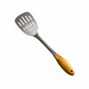 Les meilleures options de spatule de gril: Spatule en acier inoxydable Deiss PRO avec manche en bois