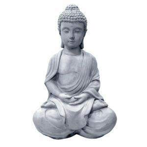 A melhor opção de estátua de concreto em jardim: Bloomsbury Market Ilse Meditating Buddha Zen Statue