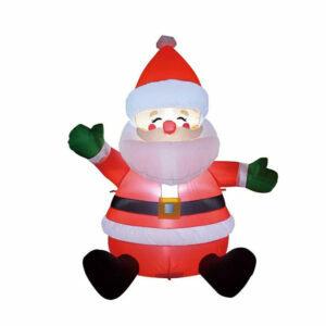 La mejor opción de inflables navideños: GOOSH Christmas Inflatable Sitting Santa Claus