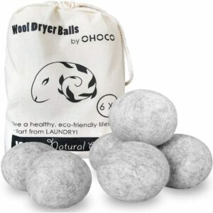 As melhores opções de bolas de secagem: OHOCO Wool Dryer Balls 6 Pack XL