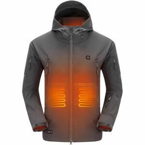 ตัวเลือกอุปกรณ์ตั้งแคมป์ที่ดีที่สุด: DEWBU Heated Jacket พร้อมชุดแบตเตอรี่ 7-4V Winter Outdoor Soft Shell Electric Heating Coat
