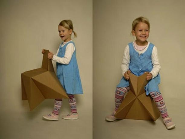 DIY barnmöbler - kartong