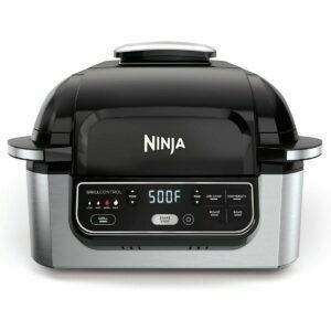 Det bästa elektriska grillalternativet: Ninja Foodi 5-i-1 inomhus elektrisk bänkskivgrill
