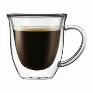 Geriausias kavos puodelio variantas: „JoyJolt Serene“ dvigubos sienelės izoliuotas kavos puodelis