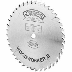 Nejlepší varianta kotouče pokosové pily: Forrest WW12487125A Woodworker II 12palcový, 48 zubů