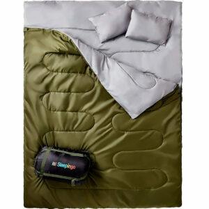 Meilleures options d'équipement de camping: Sac de couchage double Sleepingo pour la randonnée