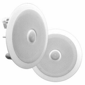 Najlepsza opcja głośników ściennych: 6,5-calowe głośniki średniotonowe Pyle do montażu w ścianie/suficie (para)