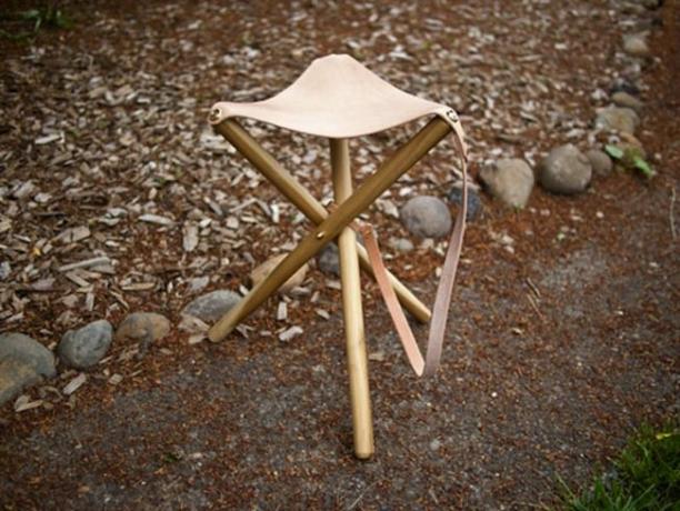 „Pasidaryk pats“ taburetė - stovyklos kėdė