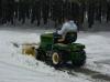 Chasse-neige pour tracteur de pelouse