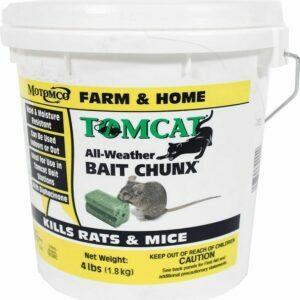 Лучший вариант отравы для крыс: Tomcat All Weather Bait Chunx, 4 фунта