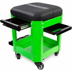 Den bedste værktøjskasse til rullende værktøj: OEMTOOLS Creeper Seat med rullemekanik og opbevaring