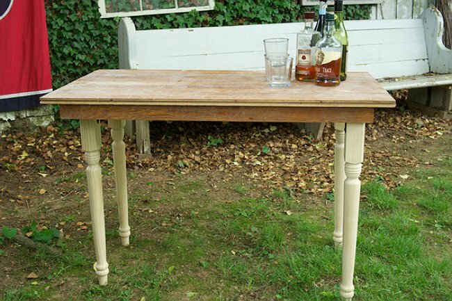 Zložljiva miza DIY - Lesena zložljiva miza