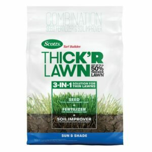 מיטב זרעי הדשא הטובים ביותר: Scotts Turf Builder Thick’R Lawn Sun & Shade