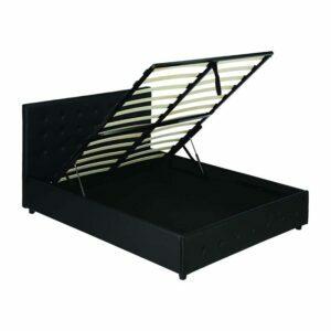 Η καλύτερη επιλογή πλαισίου κρεβατιού: DHP Cambridge Upholstered Faux Leather Platform Bed