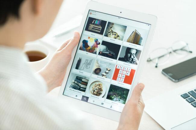 Tableros de Pinterest en Apple iPad Air