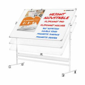 A melhor opção de quadro de apagamento a seco: KAMELLEO Mobile Whiteboard - 48x36 Rolling