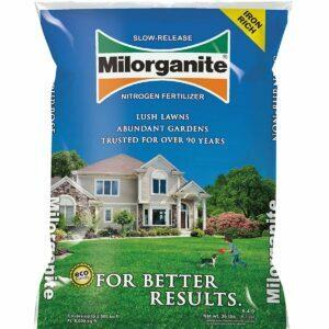 O melhor fertilizante para a opção de grama de Santo Agostinho: Milorganite 0636 fertilizante de nitrogênio orgânico