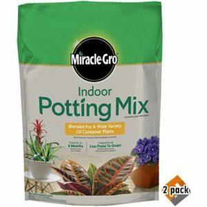 ตัวเลือกดินปลูกที่ดีที่สุด: Miracle-Gro Indoor Potting Mix 72776430 6 Quart