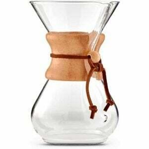 Labākās dāvanas kafijas cienītājiem: Chemex Pour-Over stikla kafijas automāts