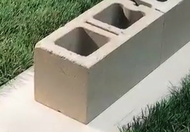 Como construir uma parede de bloco de concreto - Layout de preparação
