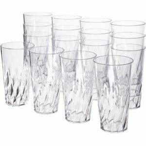 Nejlepší možnost plastových sklenic na pití: US Acrylic Palmetto 20-unce Clear Plastic Tumblers
