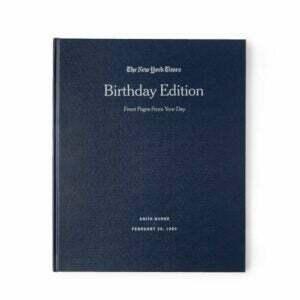 A legjobb személyre szabott ajándék: New York Times egyéni születésnapi könyv