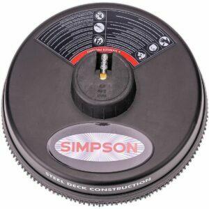 A melhor opção de limpador de superfície para lavadora de alta pressão: Simpson Cleaning 80165, avaliado em até 3700 PSI