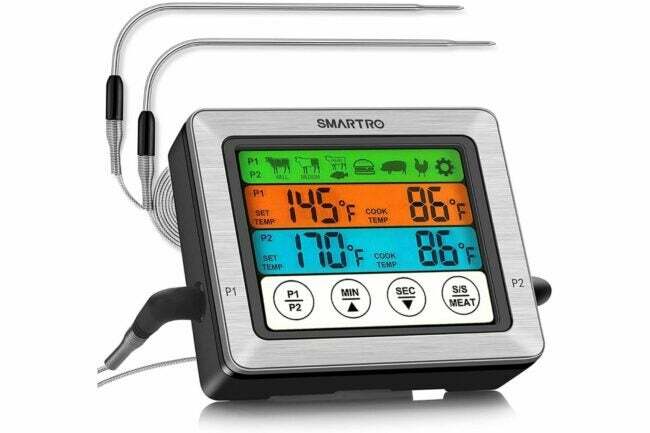 Najboljša možnost pečenja na žaru: SMARTRO digitalni termometer za meso z dvojno sondo