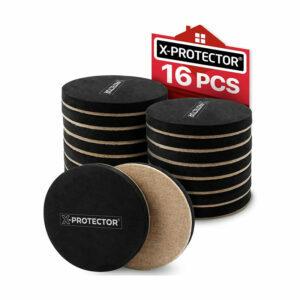 Parimad mööbliliuguri valikud: X-PROTECTOR Viltmööbli liugurid lehtpuupõrandad