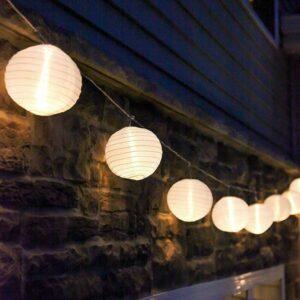 Labākās āra stīgu gaismas iespējas: LampLust Mini Lantern String Lights