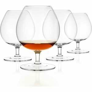Cele mai bune opțiuni de ochelari de whisky: Luxbe - Brandy & Cognac Crystal Glass Snifter