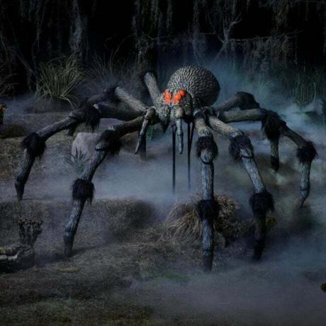 Geriausias didelis Helovino dekoravimo variantas 8 pėd. Milžiniško dydžio voras