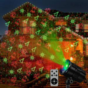 Melhor opção de luzes de Natal ao ar livre: Luzes laser de Natal XVDZS