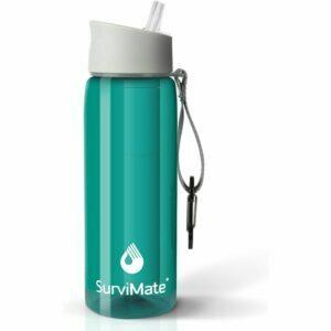 A melhor opção de garrafa de água com filtro: sobreviver à garrafa de água filtrada de 4 estágios e sem BPA
