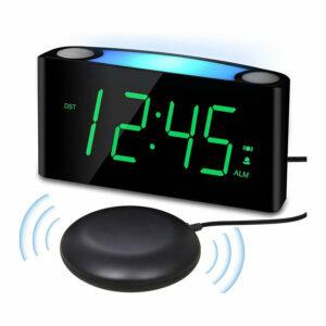 Pilihan Jam Alarm Terbaik untuk Tidur Berat: PPLEE Jam Alarm Keras Bergetar dengan Pengocok Tempat Tidur