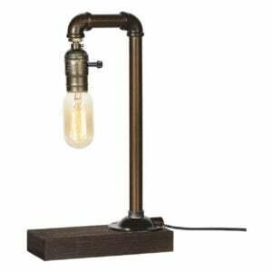 Det beste alternativet for bordlampe: Williston Forge Chevonne Brown skrivebordslampe