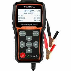 A melhor opção de testador de bateria: testador de bateria de carro FOXWELL BT705 12V 24V