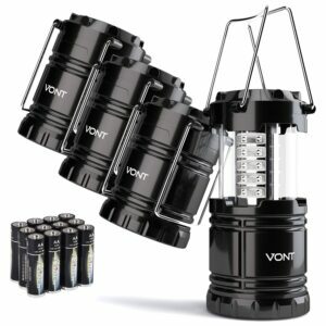 Най -добрият вариант за джаджи за къмпинг: Vont 4 Pack LED Camping Lantern, LED Lantern