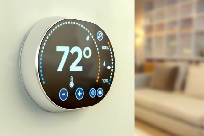 intelligens termosztát - digitális termosztát a falon