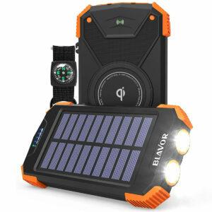 Melhores opções de gadgets de viagem: Banco de energia solar, carregador portátil Qi