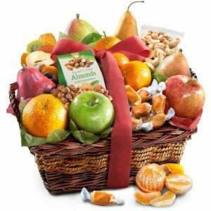 Найкращий варіант подарункових кошиків: кошик для гурманів із смаком Golden Fruit Orchard Delight